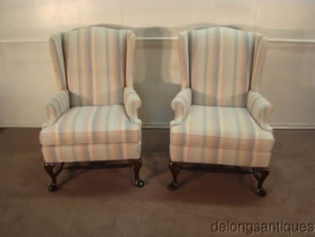 Pennsylvania House Pair of Wing-Back Chairs